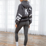 Isabel Hoodie & Leggings Set - Charcoal