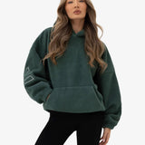Borg Isabel Oversized Hoodie - Green