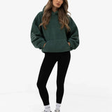 Borg Isabel Oversized Hoodie - Green