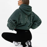 Borg Isabel Oversized Hoodie - Green