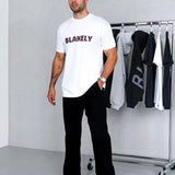 Raife Relaxed T-Shirt - White & Burgundy