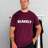 Raife Relaxed T-Shirt - Burgundy