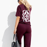 Iris Oversized T-Shirt - Deep Burgundy
