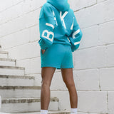 Isabel Jogger Shorts - Aqua