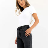 Blakely Straight Cut Jeans - Washed Black