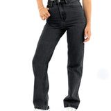 Blakely Straight Cut Jeans - Washed Black