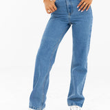 Blakely Straight Cut Jeans - Mid Blue