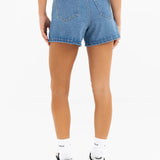 Blakely High Rise Denim Shorts - Mid Blue