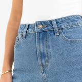 Blakely High Rise Denim Shorts - Mid Blue