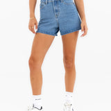 Blakely High Rise Denim Shorts - Mid Blue