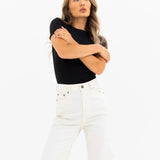 Blakely Wide Leg Jeans - Off White