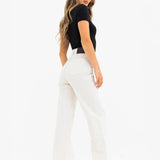 Blakely Wide Leg Jeans - Off White