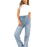 Blakely Wide Leg Jeans - Faded Blue