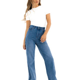 Blakely Wide Leg Jeans - Mid Blue