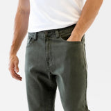 Vol.17 Straight Leg Jeans - Olive Green