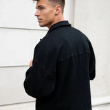 Blakely Denim Trucker Jacket - Black