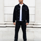 Blakely Denim Trucker Jacket - Black