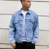 Blakely Denim Trucker Jacket - Washed Blue