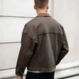 Blakely Denim Trucker Jacket - Brown