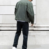 Blakely Denim Trucker Jacket - Olive Green