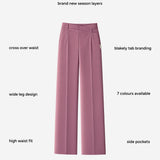 Kady Cross Over Trousers - Dusty Rose