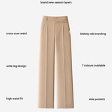 Kady Cross Over Trousers - Tan