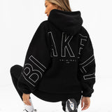 Borg Isabel Oversized Hoodie - Black