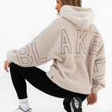 Borg Isabel Oversized Hoodie - Tan