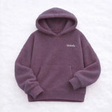 Mason Relaxed Knitted Hoodie - Plum