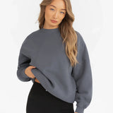 Isabel Tonal Oversized Jumper - Charcoal