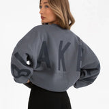 Isabel Tonal Oversized Jumper - Charcoal