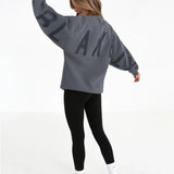 Isabel Tonal Oversized Jumper - Charcoal