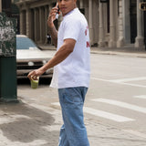 NYC Relaxed T-Shirt - White & Red