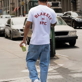 NYC Relaxed T-Shirt - White & Red