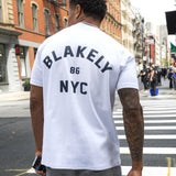 NYC Relaxed T-Shirt - White & True Navy