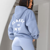 NYC Oversized Hoodie - Cloudy Blue