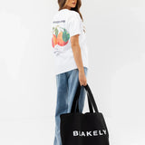 Orla Orange Oversized T-Shirt - White