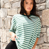 Sasha Stripe T-Shirt - Green Stripe
