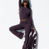 Lucia Long Sleeve Top - Plum