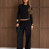 Eden Elasticated Trousers - Black