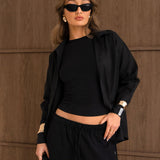 Sabrina Oversized Shirt - Black