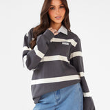 Tilly Rugby Shirt - Charcoal