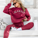 Varsity Oversized Jumper - Deep Pink