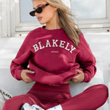 Varsity Oversized Jumper - Deep Pink