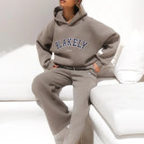 Varsity Oversized Hoodie - Safari Green