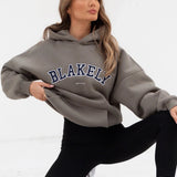 Varsity Oversized Hoodie - Safari Green