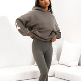 Isabel Hoodie & Leggings Set - Safari Green