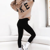 Isabel Hoodie & Leggings Set - Tan & Black