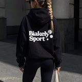Motion Oversized Hoodie - Black