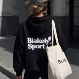 Motion Oversized Hoodie - Black